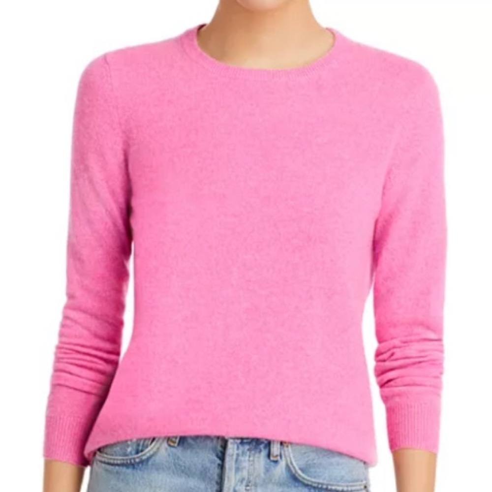 C by Bloomingdale’s crewneck 100 % cashmere sweater